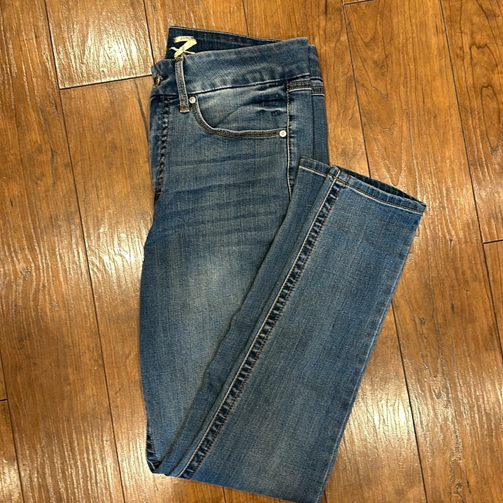 Seven 7 Jeans size 12 inseam 30. Tummy Less High Rise Skinny